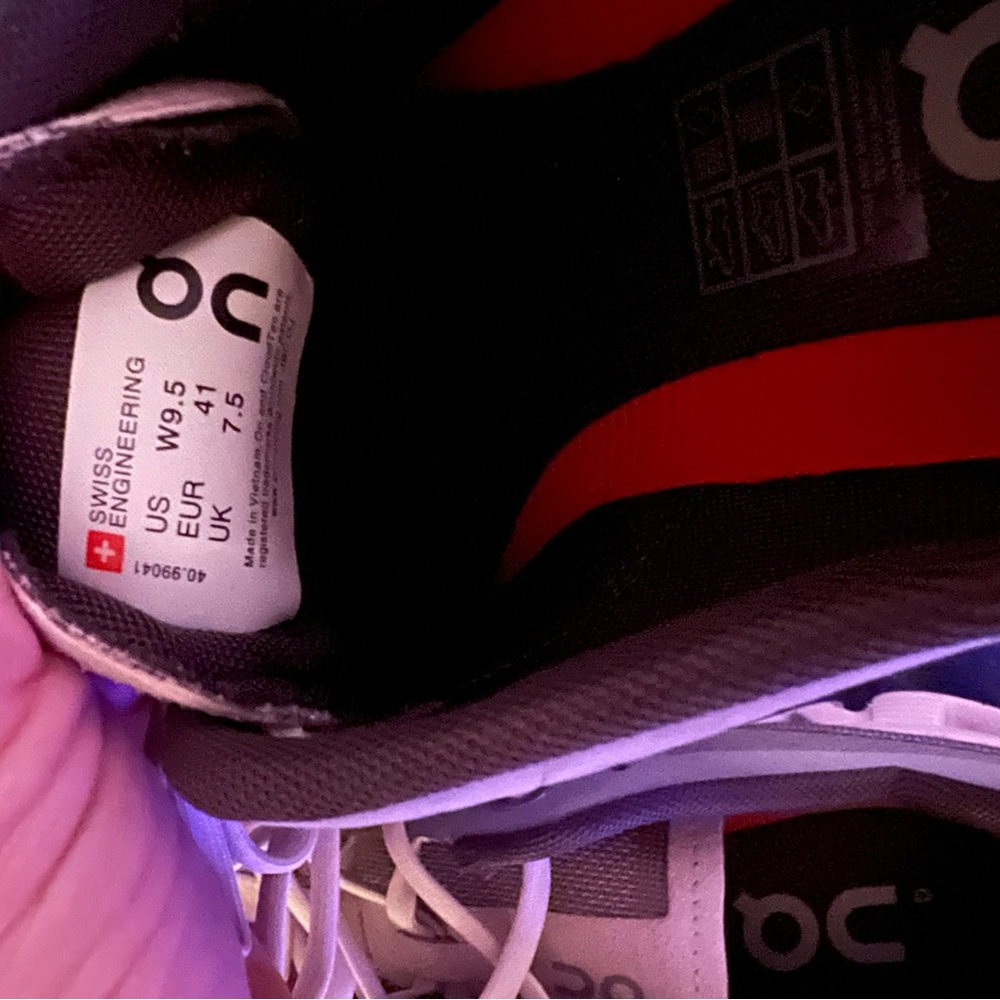 On cloud running shoes